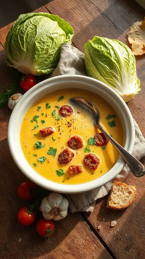 creamy cabbage sausage chowder creamy cabbage sausage chowder
