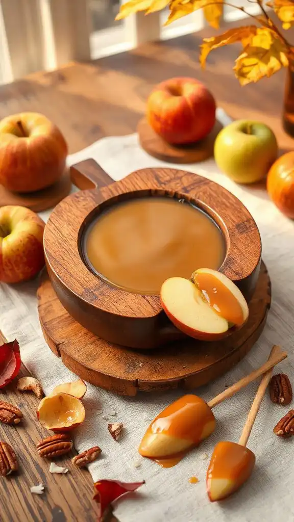 creamy caramel apple dip