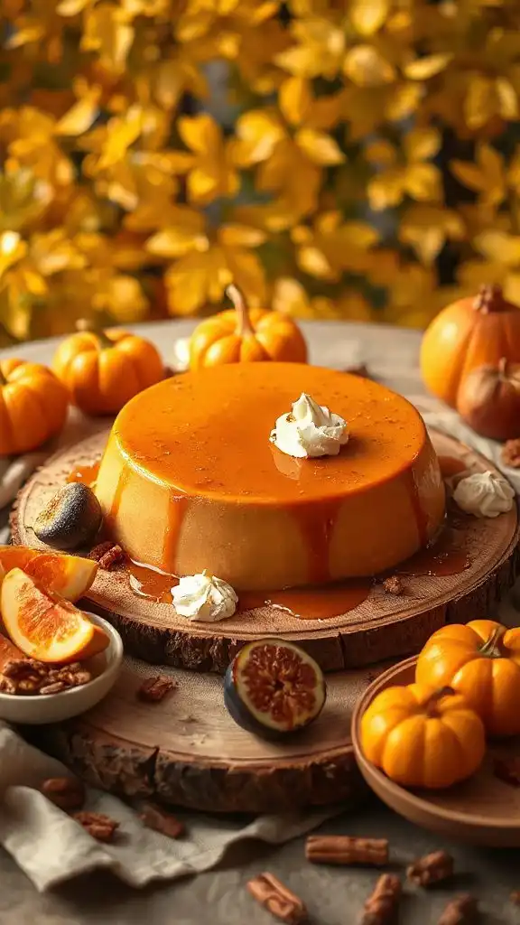 creamy caramel pumpkin dessert