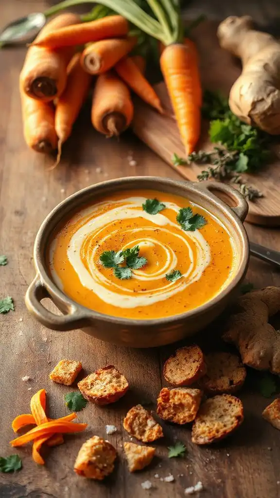 creamy carrot ginger soup