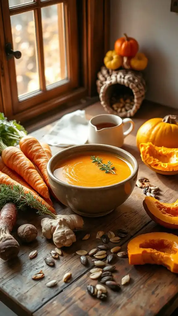 creamy carrot ginger soup