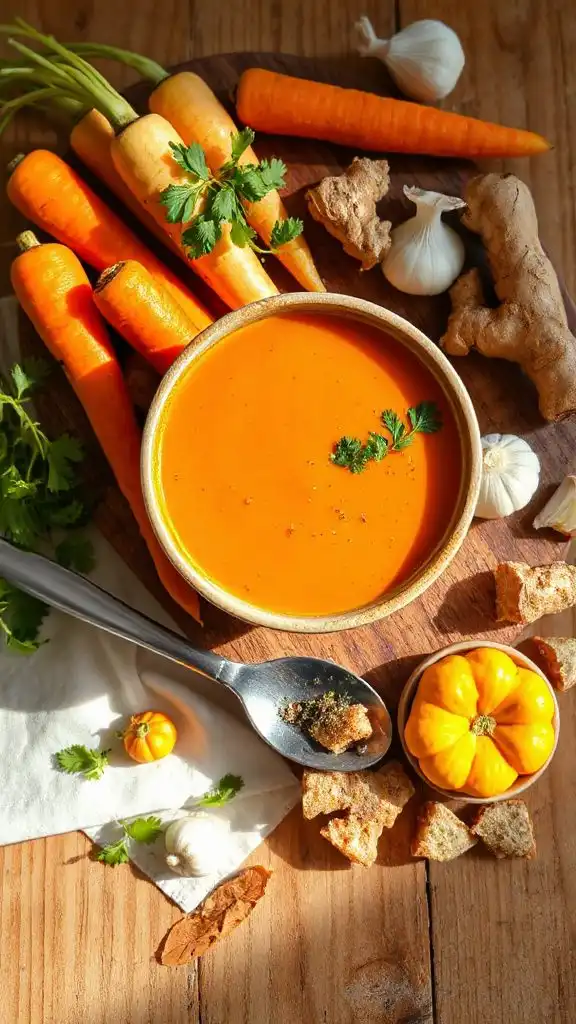 creamy carrot ginger soup
