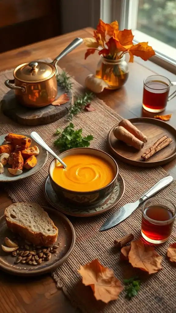 creamy carrot turmeric soup