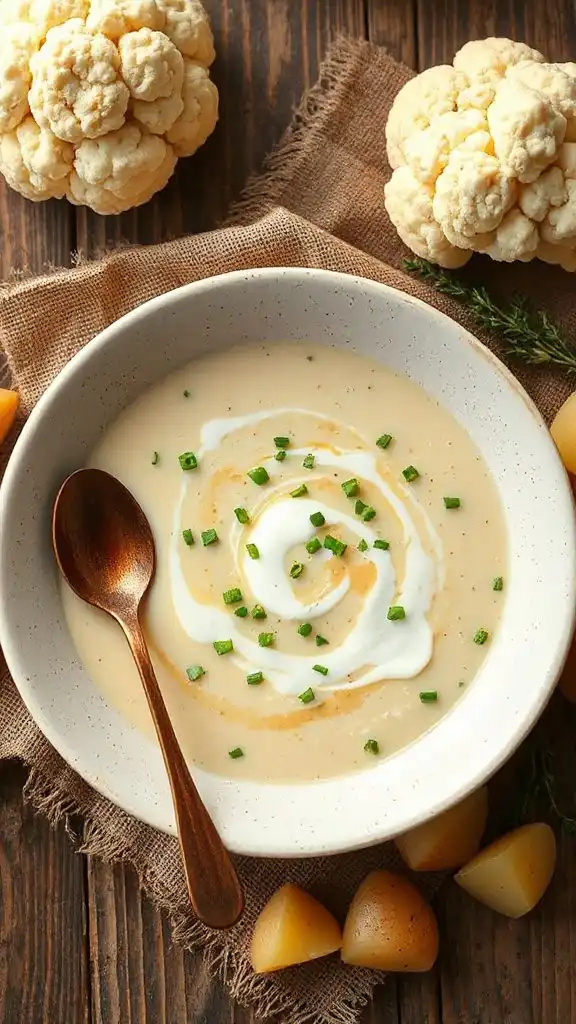 creamy cauliflower potato chowder