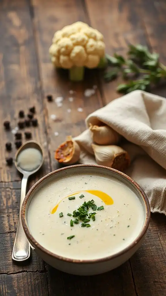 creamy cauliflower soup recipe