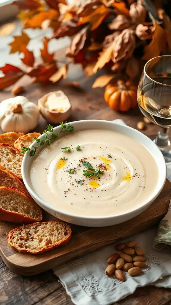 creamy cauliflower white bean soup