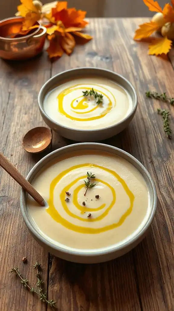 creamy celeriac leek soup