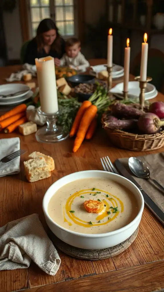 creamy celeriac potato soup