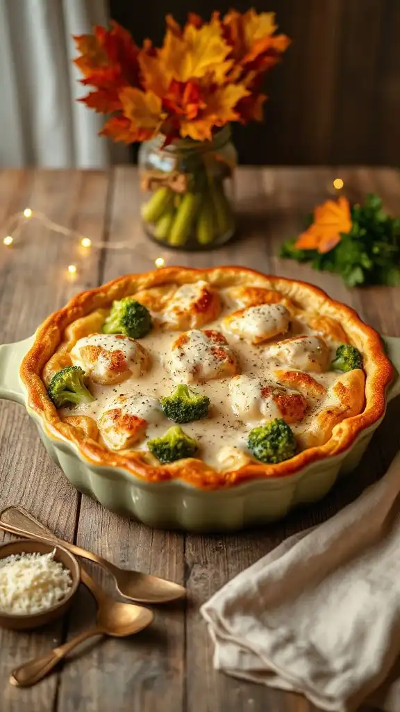 creamy chicken pasta bake