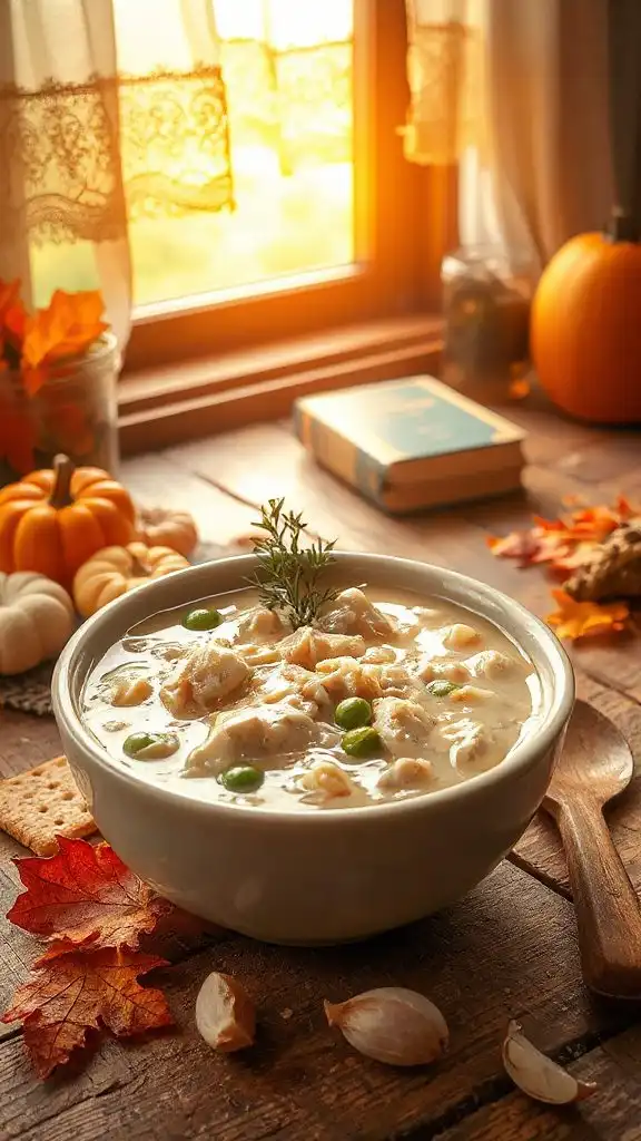 creamy chicken rice soup