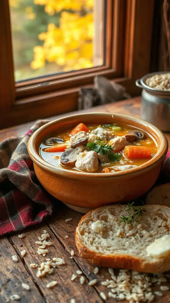 creamy chicken wild rice soup