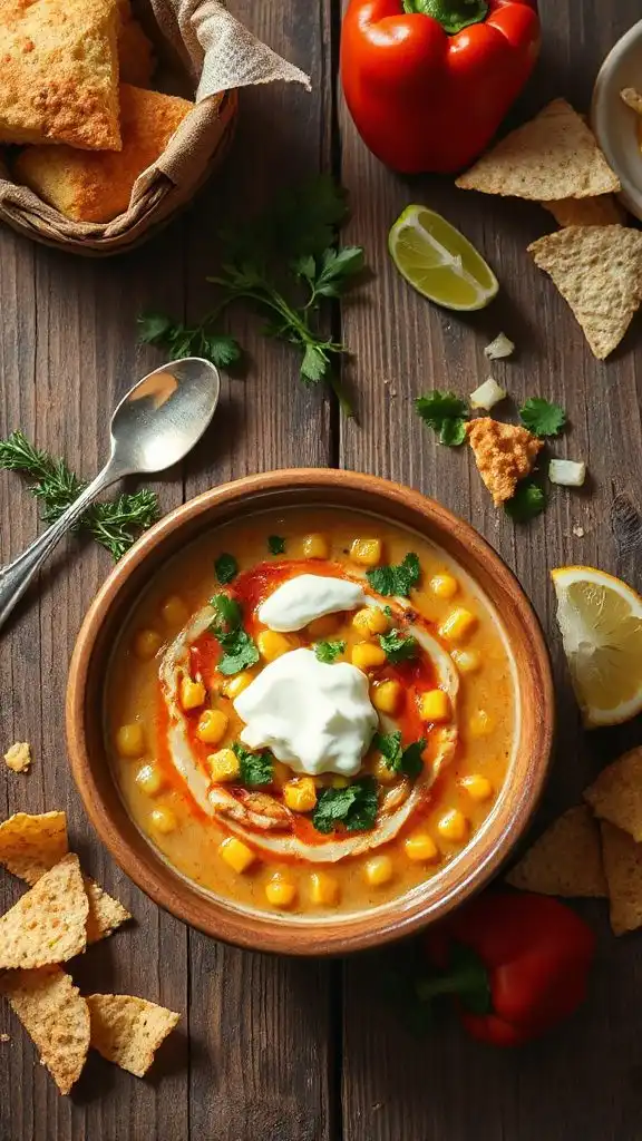creamy chipotle chicken chowder
