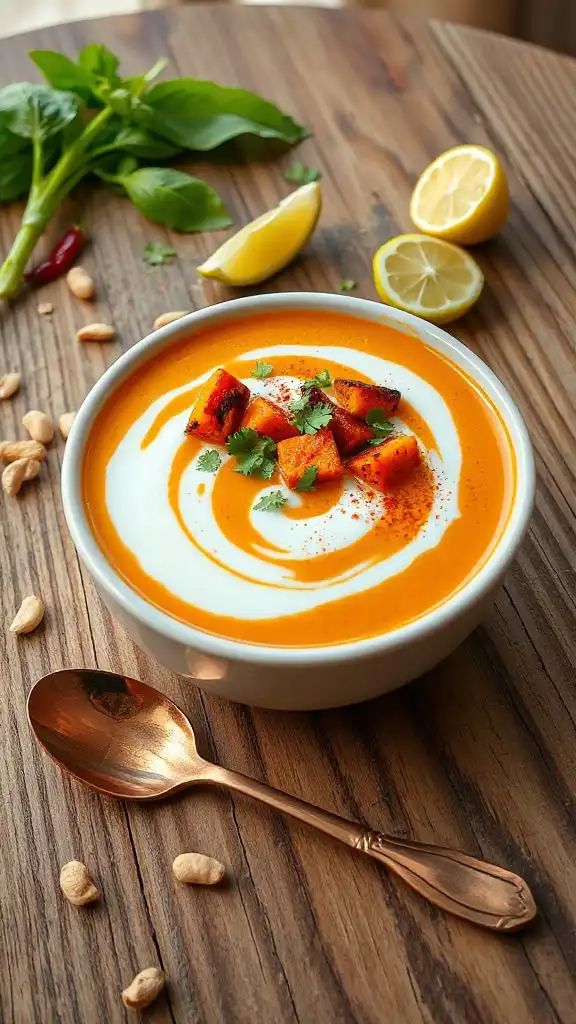 creamy coconut sweet potato soup