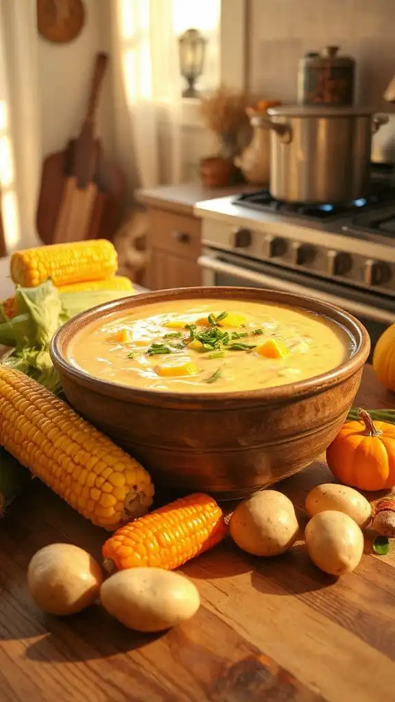 creamy corn chowder recipe