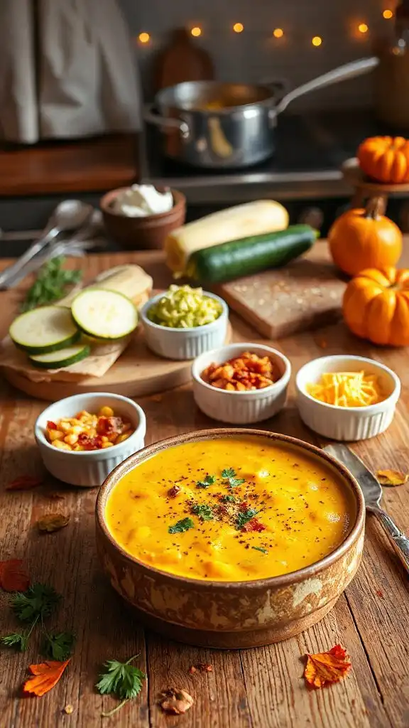 creamy corn zucchini chowder