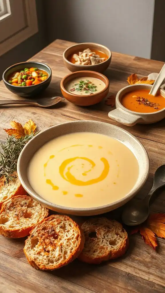 creamy cozy chicken soup