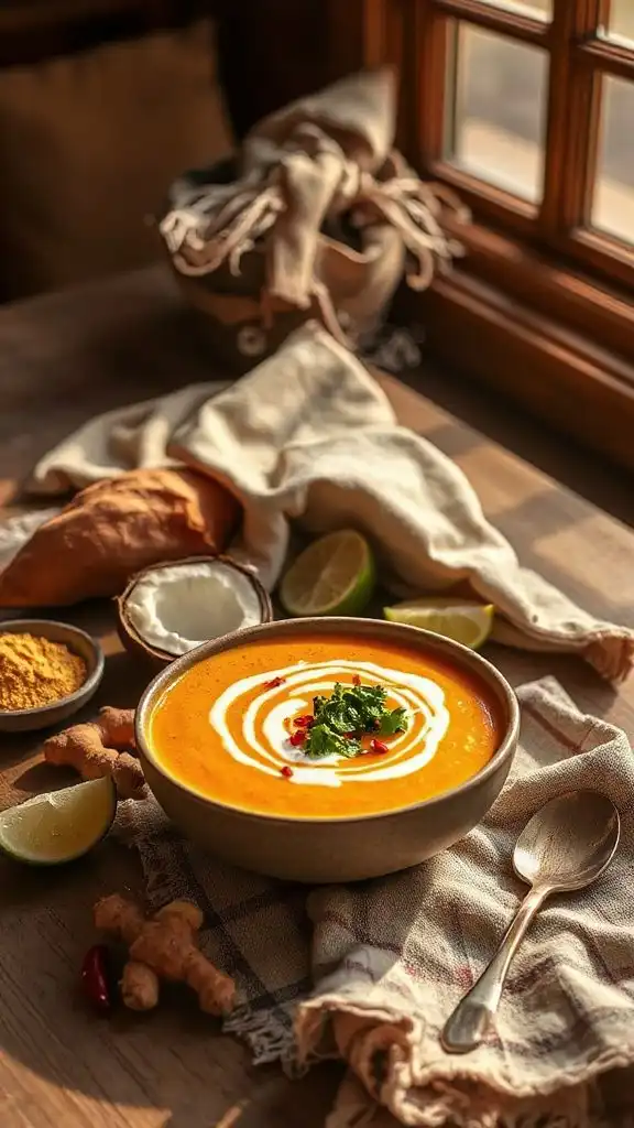 creamy curry sweet potato soup
