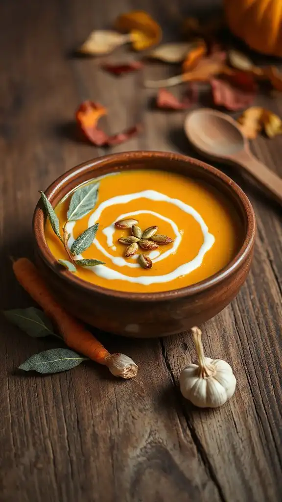 creamy dairy free pumpkin soup