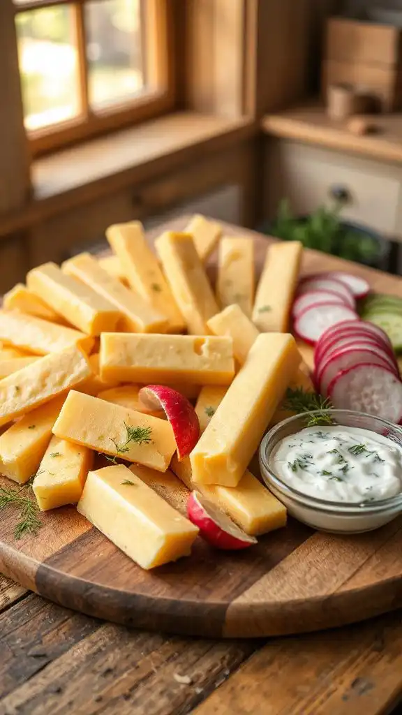 creamy dill cheese sticks