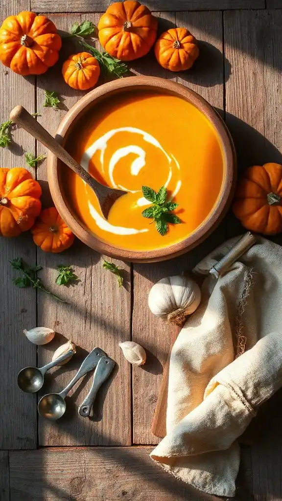 creamy fall pumpkin soup