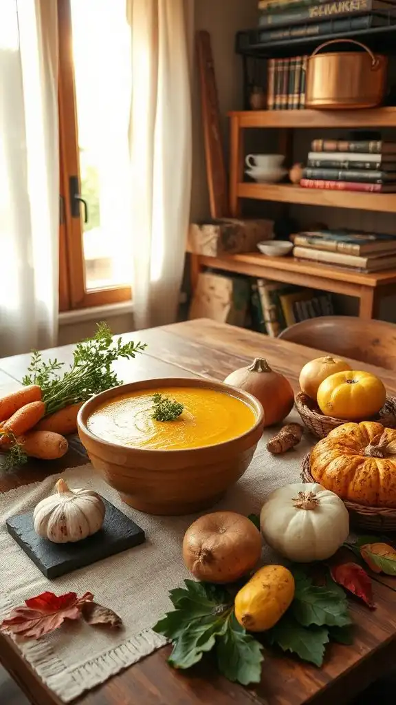 creamy garlic herb soup