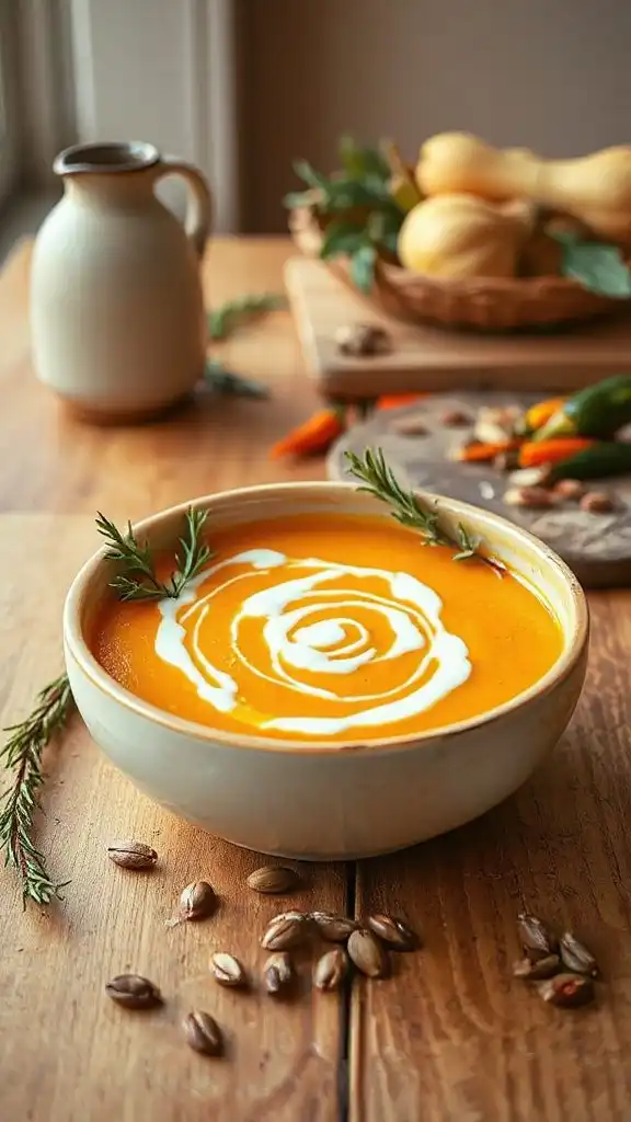 creamy keto pumpkin soup