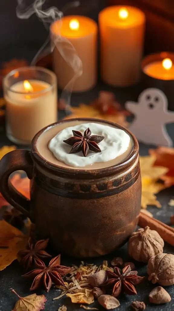 creamy muscade hot cocoa