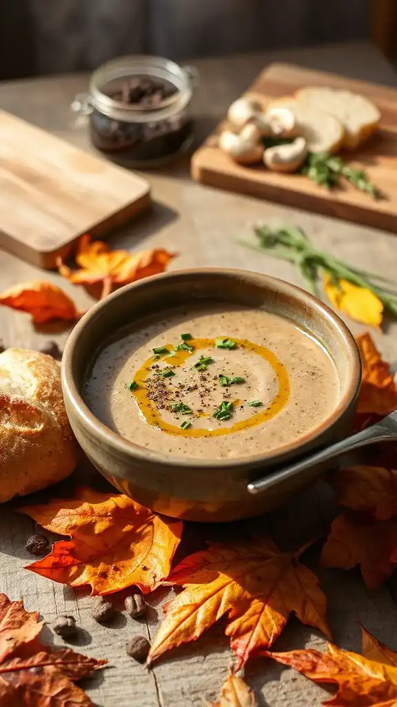 creamy mushroom barley soup