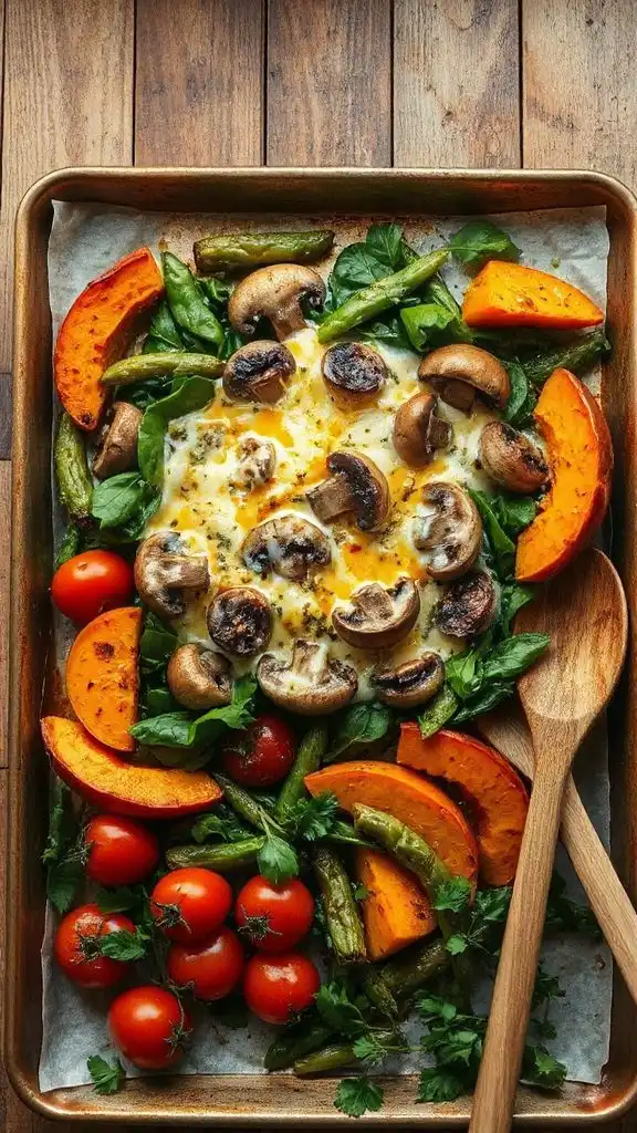 creamy mushroom spinach casserole