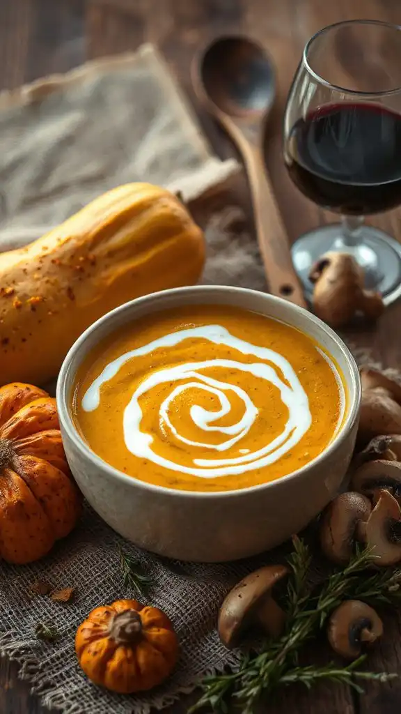 creamy mushroom squash soup creamy mushroom squash soup
