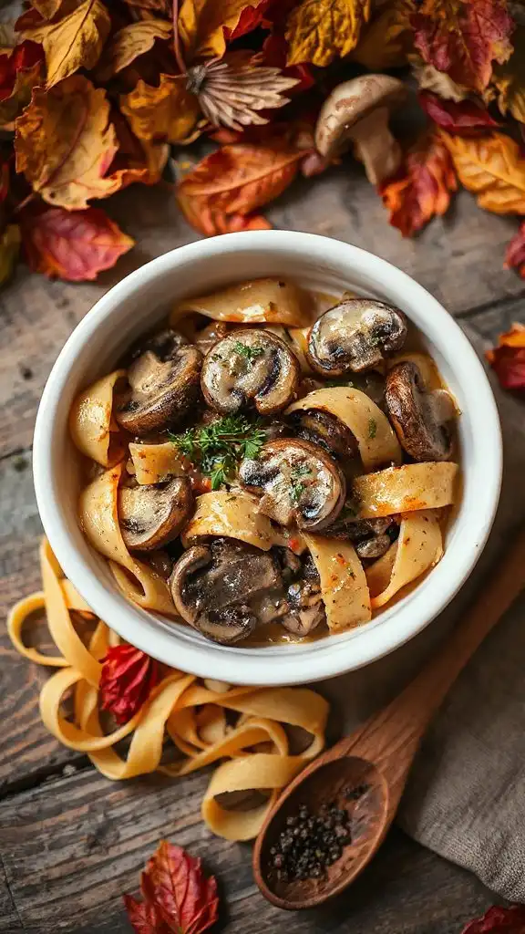creamy mushroom stroganoff recipe