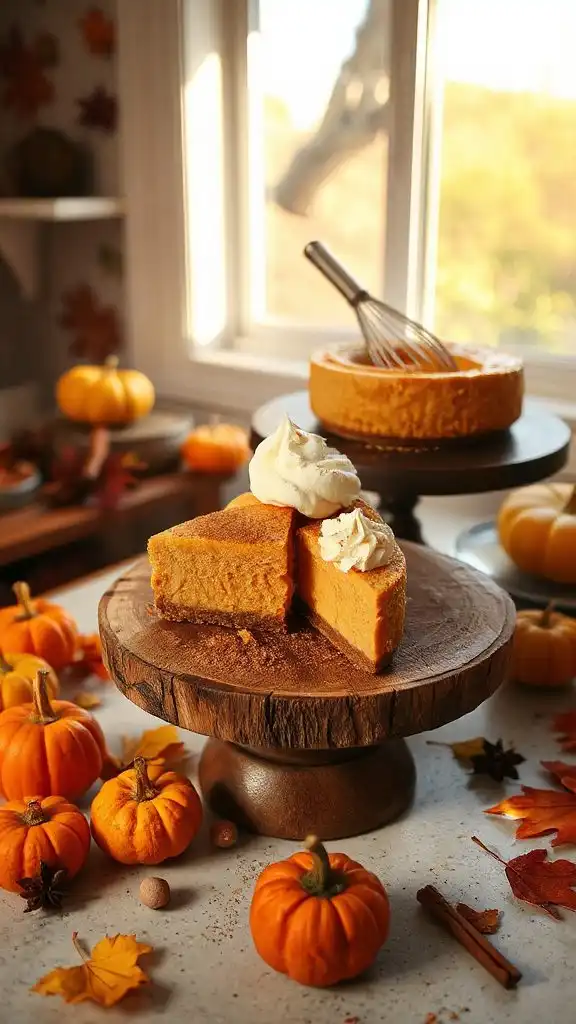 creamy no bake pumpkin cheesecake