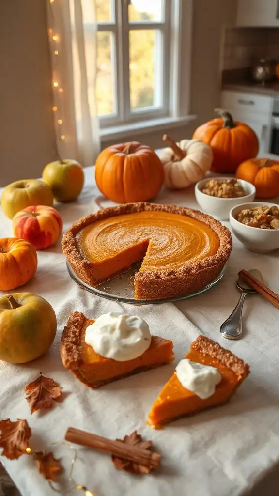 creamy no bake pumpkin pie