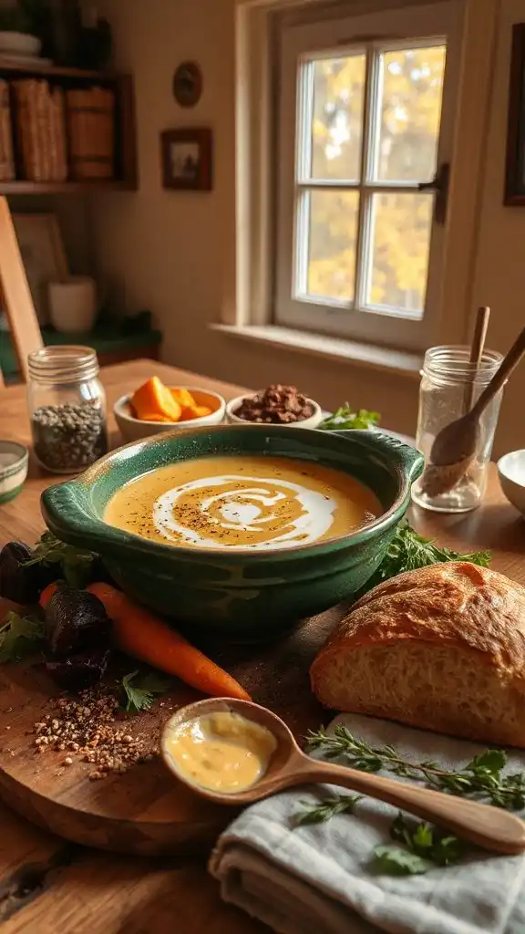 creamy nutritious chickpea soup