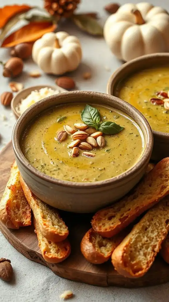 creamy pesto potato soup