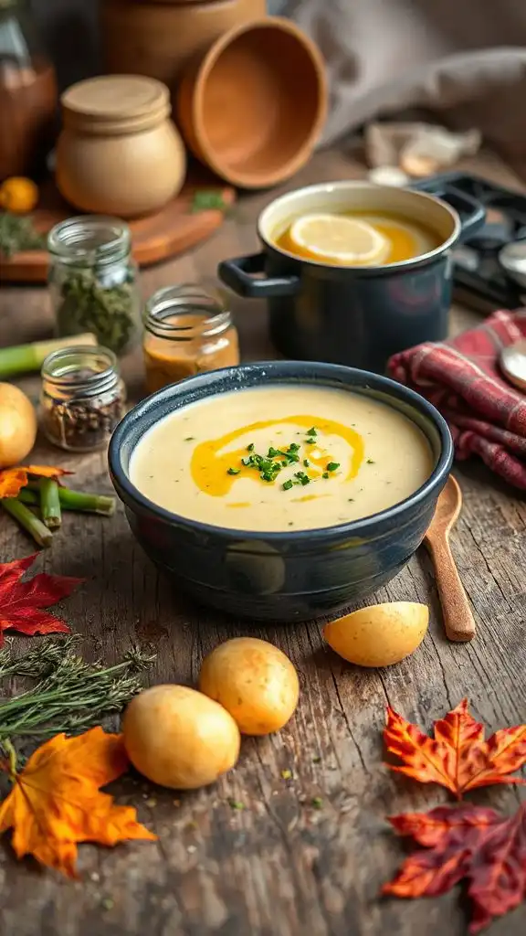 creamy potato leek soup creamy potato leek soup