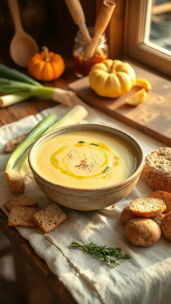 creamy potato leek soup