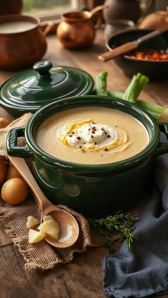 creamy potato leek soup creamy potato leek soup