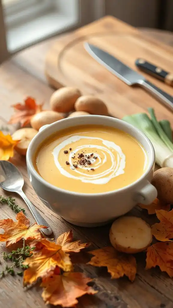 creamy potato leek soup