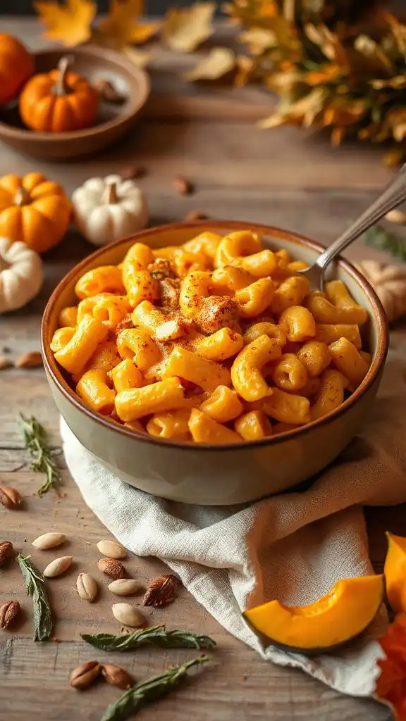 creamy pumpkin cheese pasta