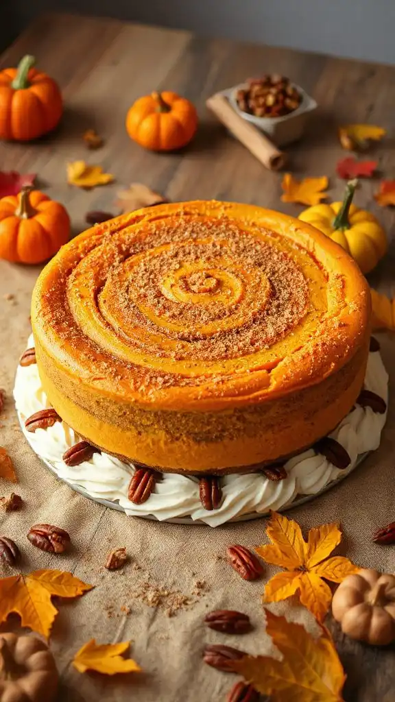 creamy pumpkin cheesecake delight