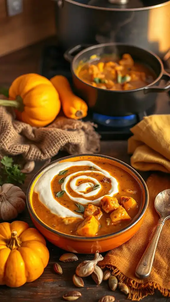 creamy pumpkin chicken stew recipe