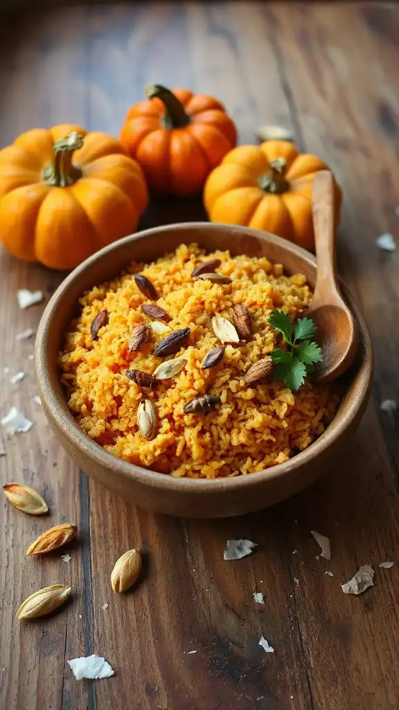 creamy pumpkin coconut bowl