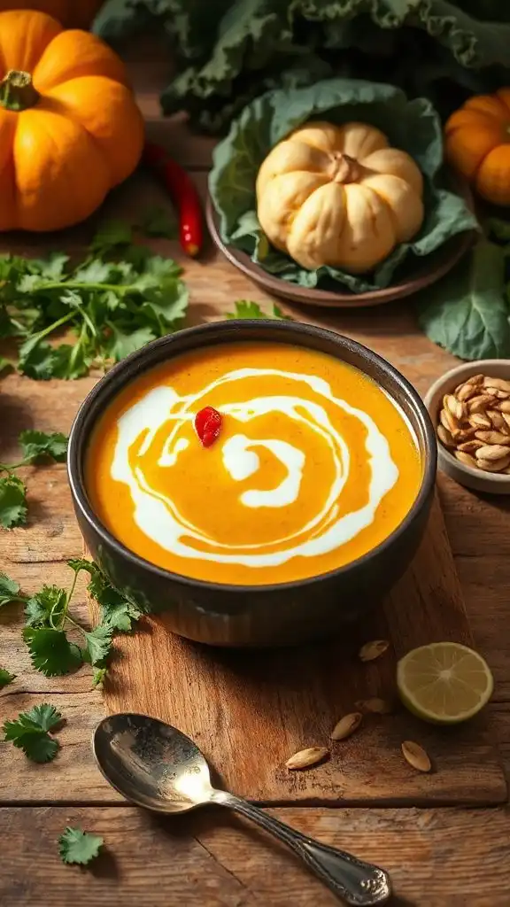 creamy pumpkin curry soup