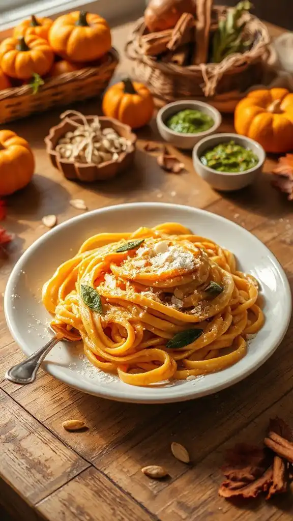 creamy pumpkin pasta delight