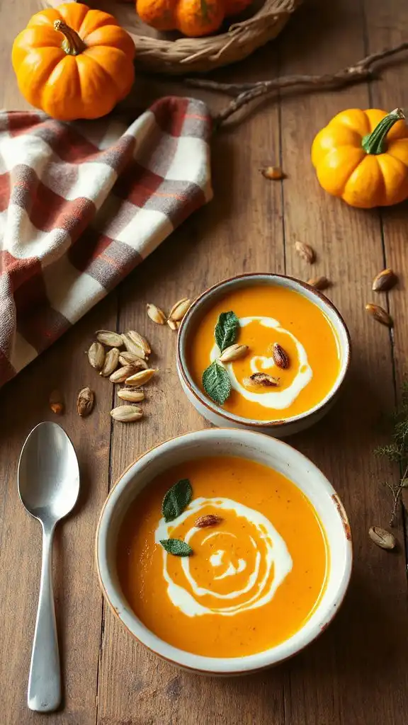 creamy pumpkin pasta soup