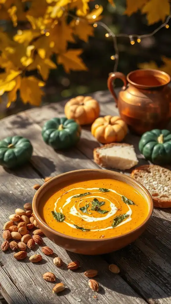 creamy pumpkin risotto soup