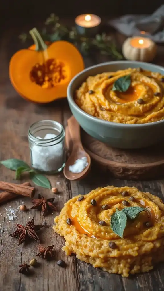 creamy pumpkin sage risotto