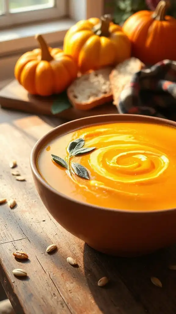 creamy pumpkin sage soup