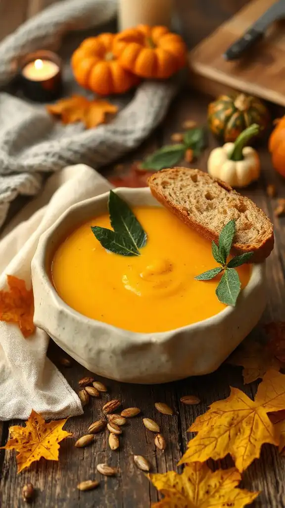 creamy pumpkin sage soup